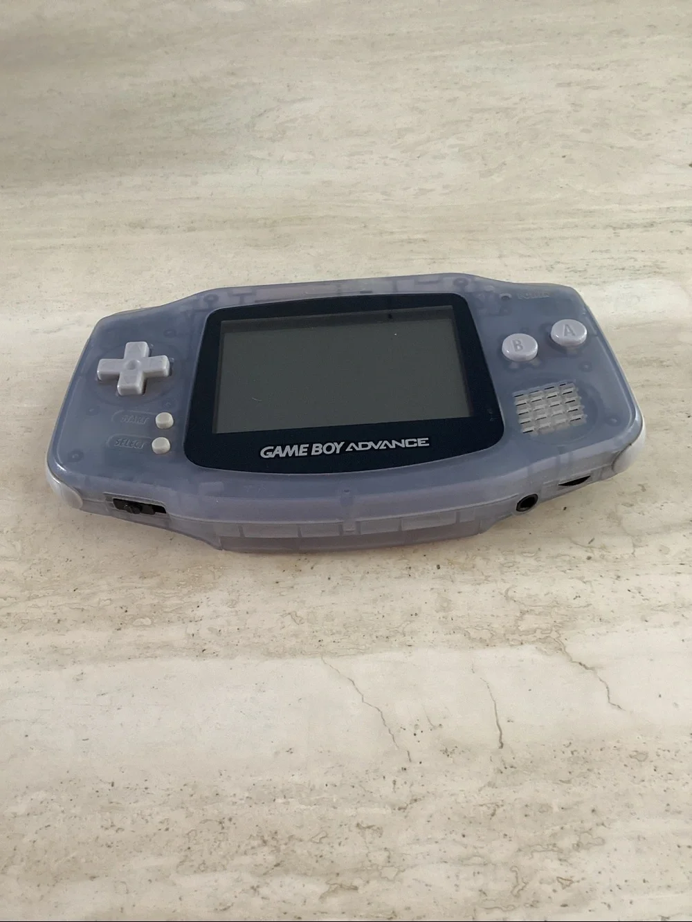 Nintendo Gameboy Advance Console Clear Glacier Handheld Game Boy GBA Purple